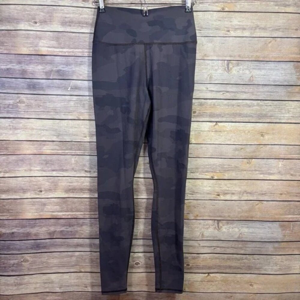 ALO Yoga Camouflage High Waist Vapor Legging - Gray Camo full length Size Small